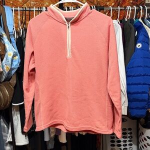 Patagonia Coral Pink  vintage Quarter-Zip Women's Top